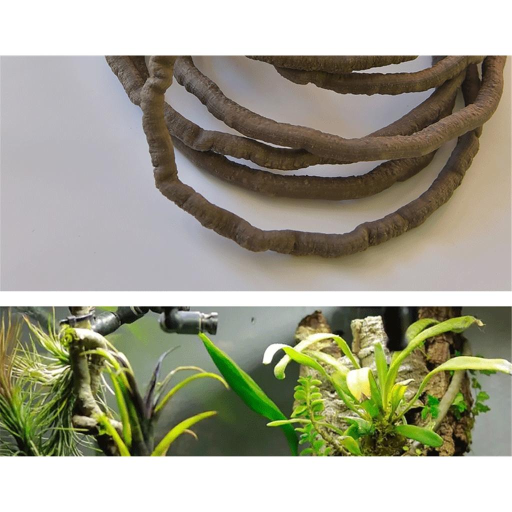 Artificial Ivy Vine Plants 39.37 Inches Pvc Fake Rattan Climbing Pets Wigwam Rainforest Landscape DIY Home Decoration D 1cm