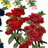 3D вышитые нашивки на одежду, цветок розы, разноцветные, для выреза горловины, воротника, аппликация, этнический стиль, рукоделие, цветок, заплатка, наклейка