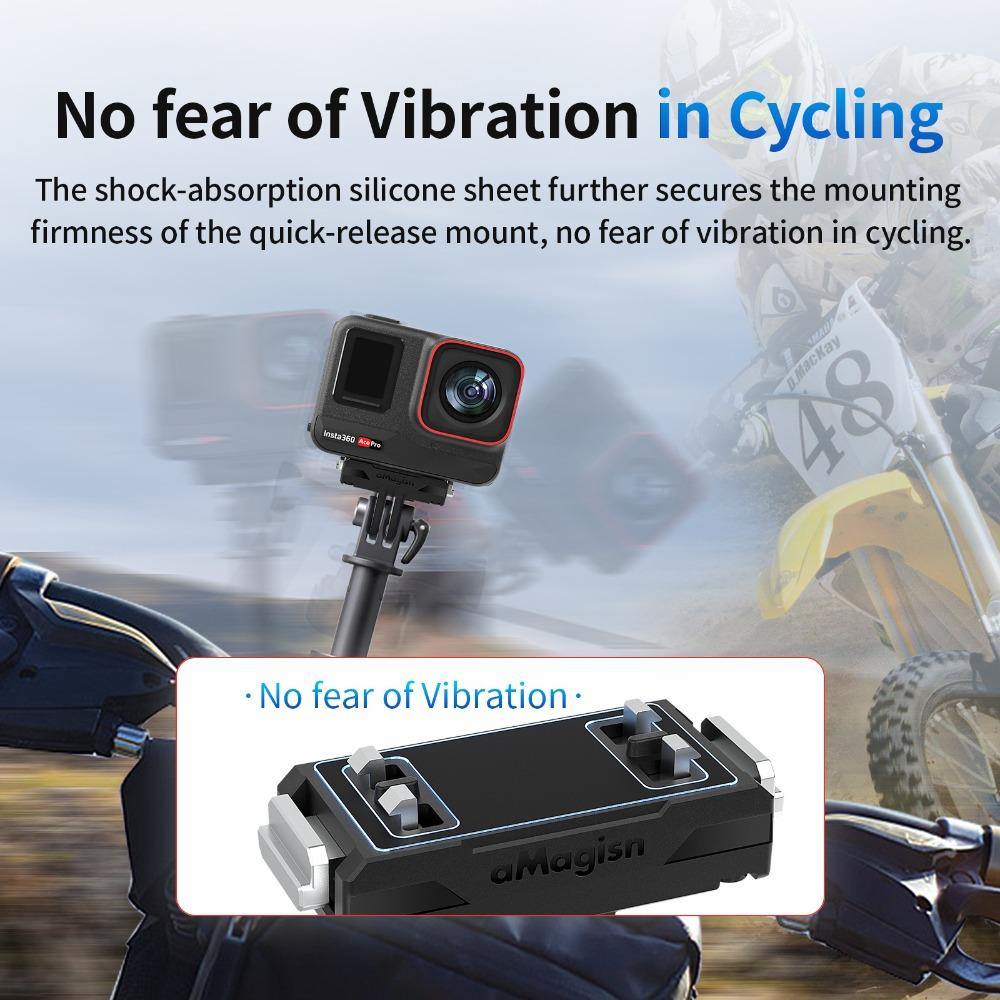 aMagisn Quick Release Mount for Insta360 X5 / X4 Air /AcePro 2 /1, Safe & stable Plastic Magnetic Base For X5 Camera Accessories