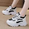 Мода Модные кроссовки на толстой платформе для женщин 2024 года, весенние туфли Sprots с толстой подошвой, женские повседневные туфли из искусственной кожи разных цветов со шнуровкой 42