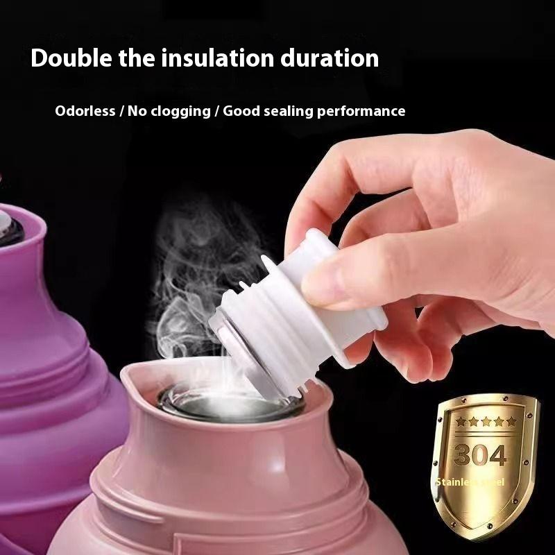 1 шт. Пробка для термоса из нержавеющей стали и силикона пищевого класса, крышка для чайника, запасные части и аксессуары для термокружки - S/L