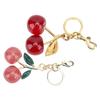 Брелок-подвеска для сумки в виде блестящей вишни, стильный женский, милый, для кошельков, сумок, автомобильный брелок
