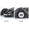 1/18 Scale Classic Movie Car Second Chariots Batmobile Alloy Concept Bat Sports Car Metal Metal Racing Car Model Sound Light Kids Toys