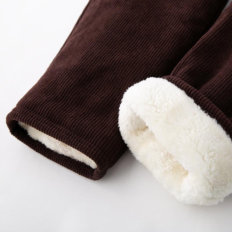 Женские вельветовые брюки прямого кроя на флисовой подкладке Hodo