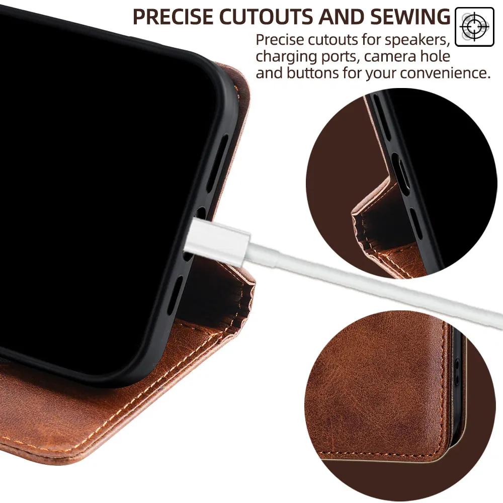 Чехол Business Leather Full Protection для Huawei Mate 70 Pro Plus Flip Book Case для Huawei Mate 70 pro Kickstand Case Fundas