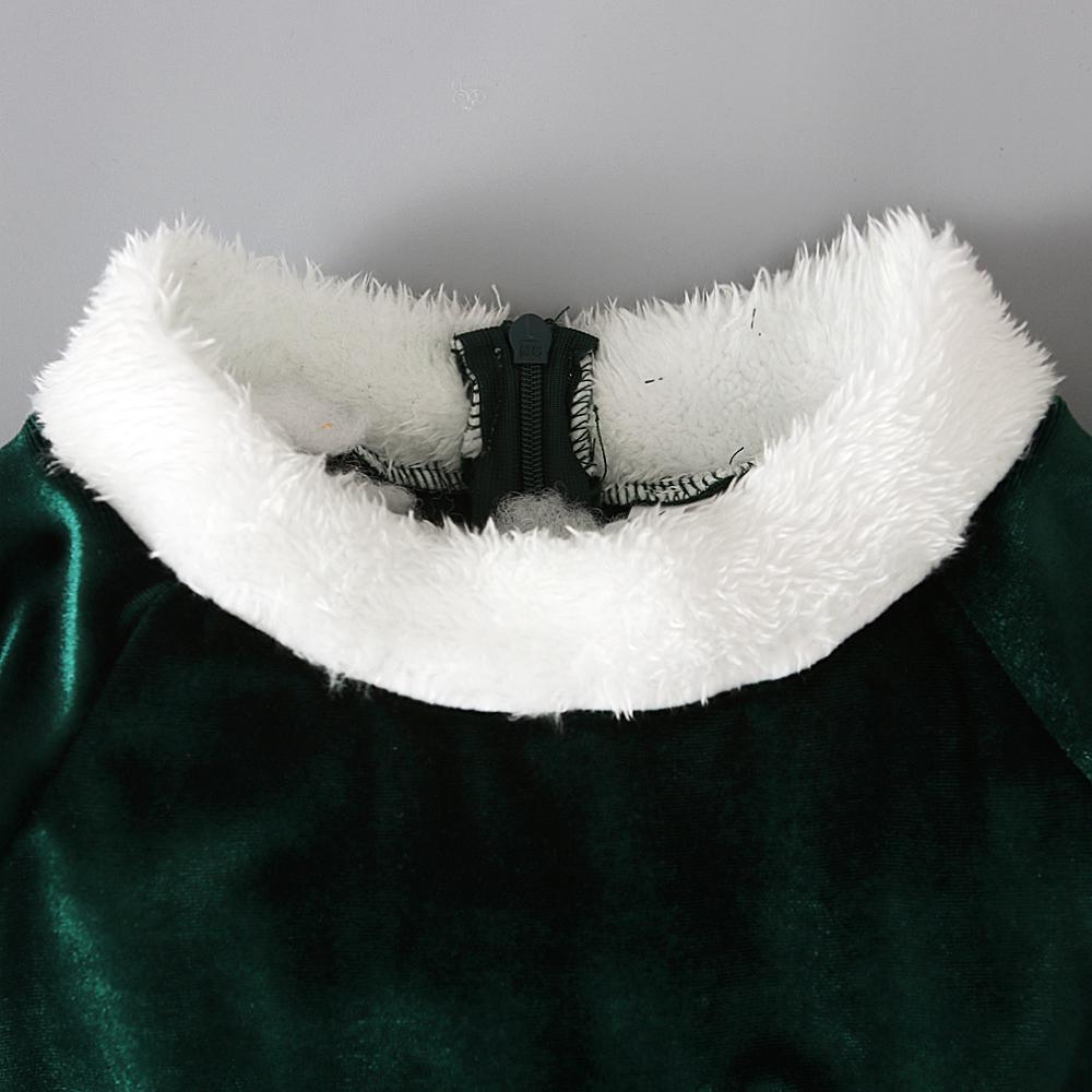 Бархатный плюшевый комбинезон и головные уборы для девочек, рождественская и новогодняя одежда для детей 1–6 лет