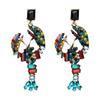 Acrylic Lobster Statement Earrings With Rhinestone Embellishment Women Vintage Chic Fashion Jewelry 2025 Collection