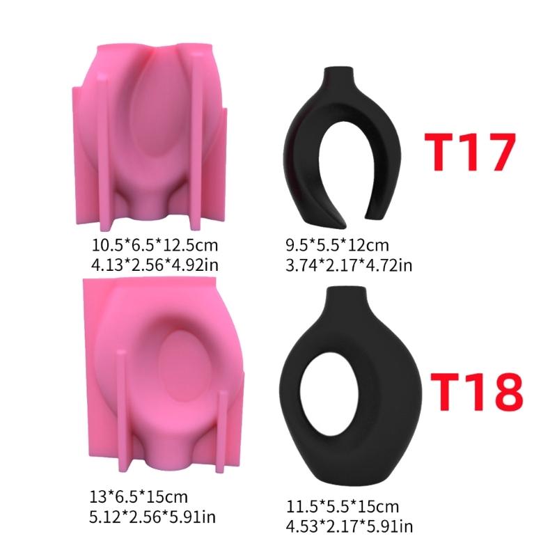 Набор из 2 стильных силиконовых форм для цветочных горшков, бетонных форм, простых форм для цветочных горшков, форм для цемента, силиконовых форм для ваз