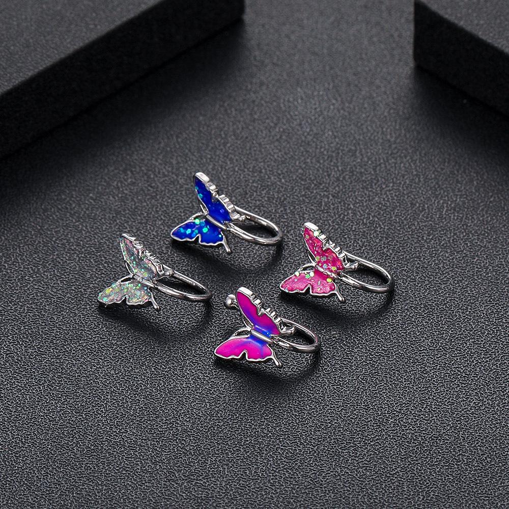 Зажим для носа-бабочки Поддельное кольцо в носу Ювелирные изделия для пирсинга Кольца в носу Поддельное кольцо в носу Поддельное кольцо в носу Обруч Поддельная перегородка Поддельное кольцо в носу Поддельные кольца в носу для женщин