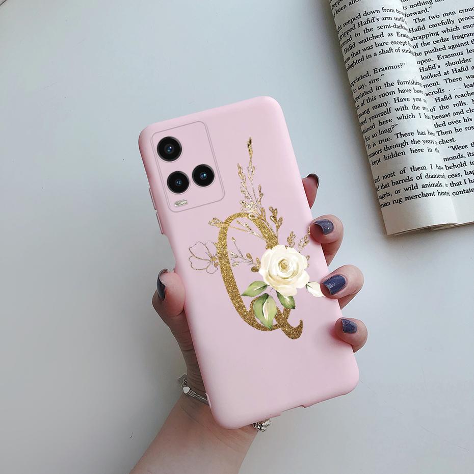 Для Vivo Y21 Y21s Y33s Чехол Милые Буквы Мягкий Силикон Задняя Крышка Телефона Для Vivo Y33s Y 33s 21 s VivoY21 Чехлы TPU Fundas Coque