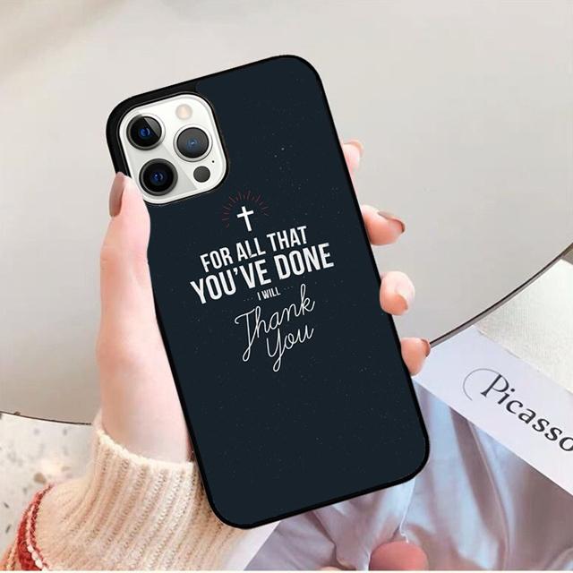 Bible Jesus Christ Christian Quotes Phone Case Cover For iPhone 13 Pro Max 12 Mini X XR XS Max SE 2020 6 7 8 Plus 11 Pro Max