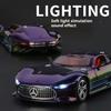 1: 24 Vision GT Форсаж Литой Модель Автомобиля Игрушки Diecasts Со Звуком и Светом Декор Транспортных Средств Игрушки Для Детей Подарок
