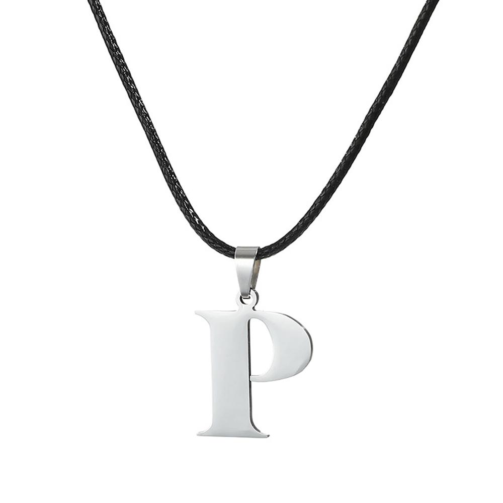 Новое ожерелье с инициалами от А до Я из нержавеющей стали, 26 английских букв, для мужчин и женщин, персонализированные ювелирные изделия, подарки