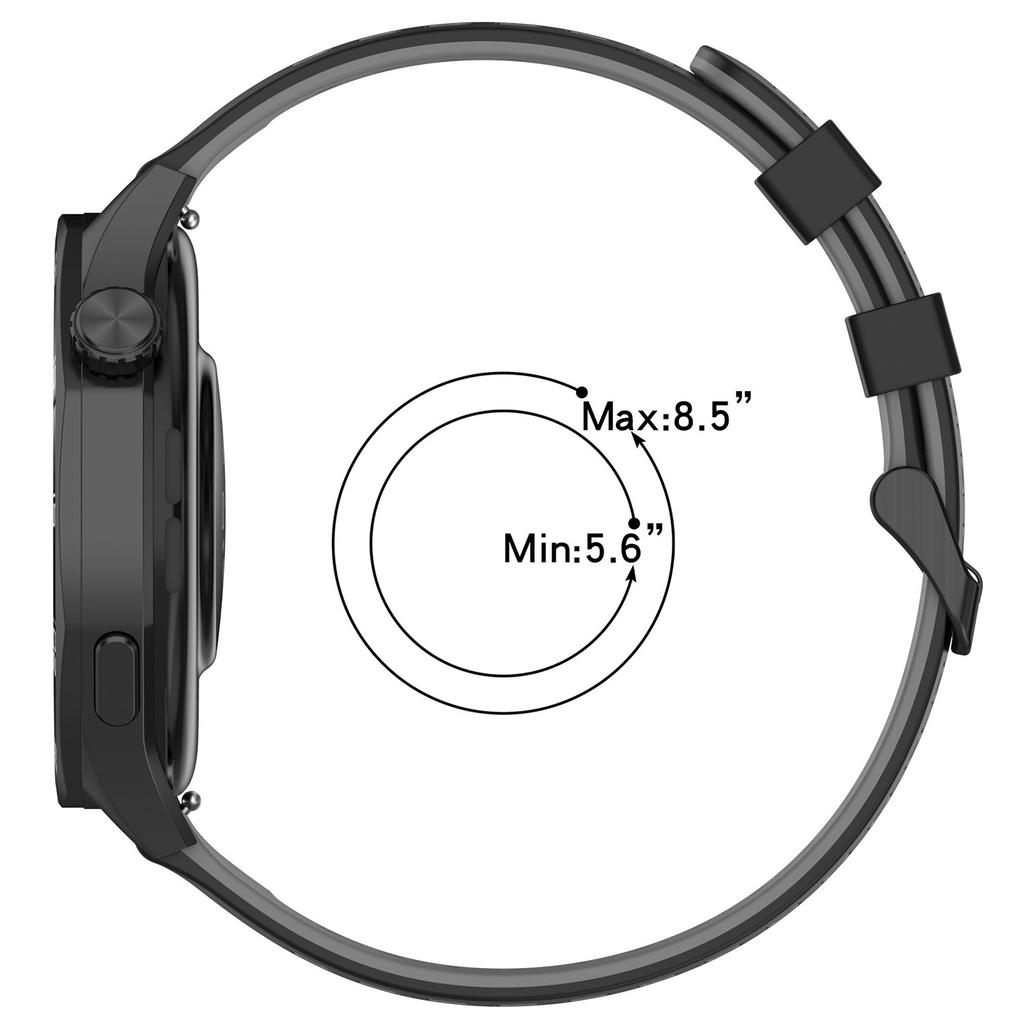 22mm Sports Silicone Strap For Mi bro Mibro Watch X1 / A1 / A2 / C3 / T2 Band Belt Bracelet Watchband Smartwatch Accessories