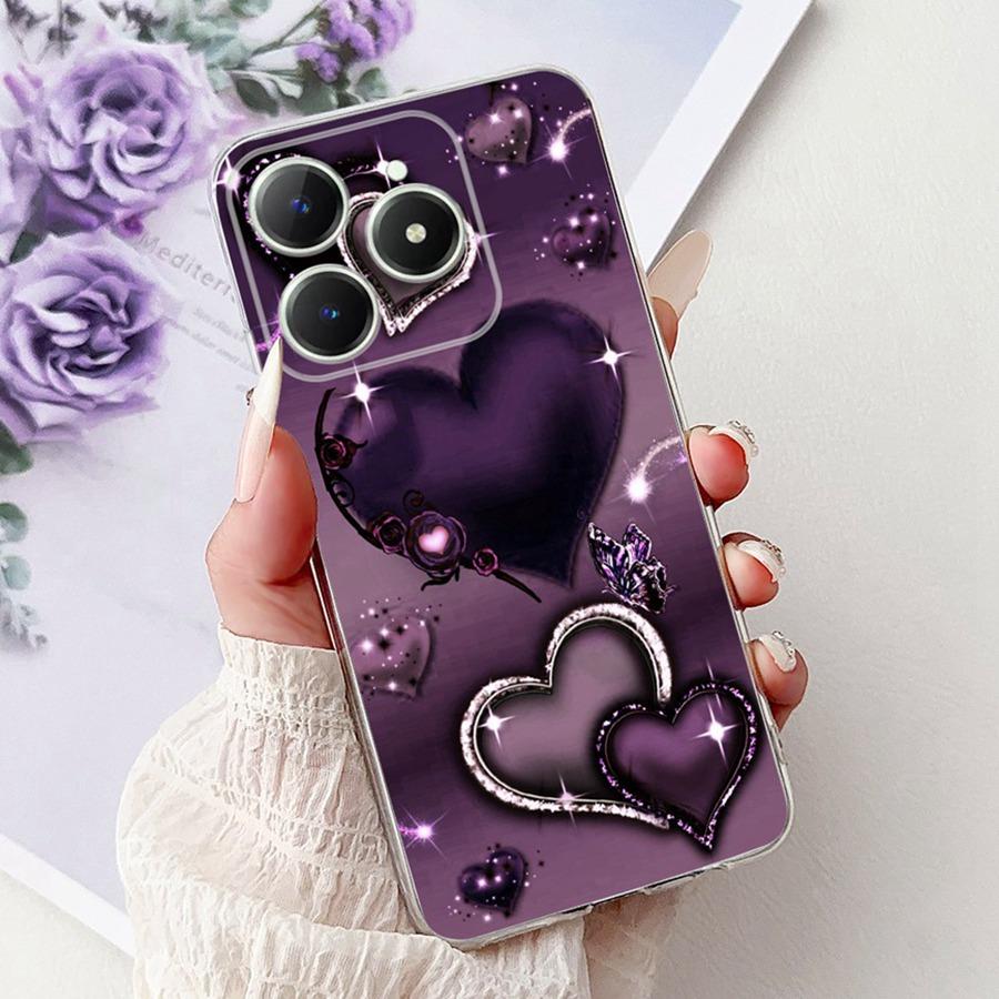 Для OPPO Realme C61 C63 Чехол C 61 RMX3939 Новый дизайн ТПУ Мягкий силикон Ударопрочный Coque Funda Для RealmeC63 C6 1 Чехол для телефона