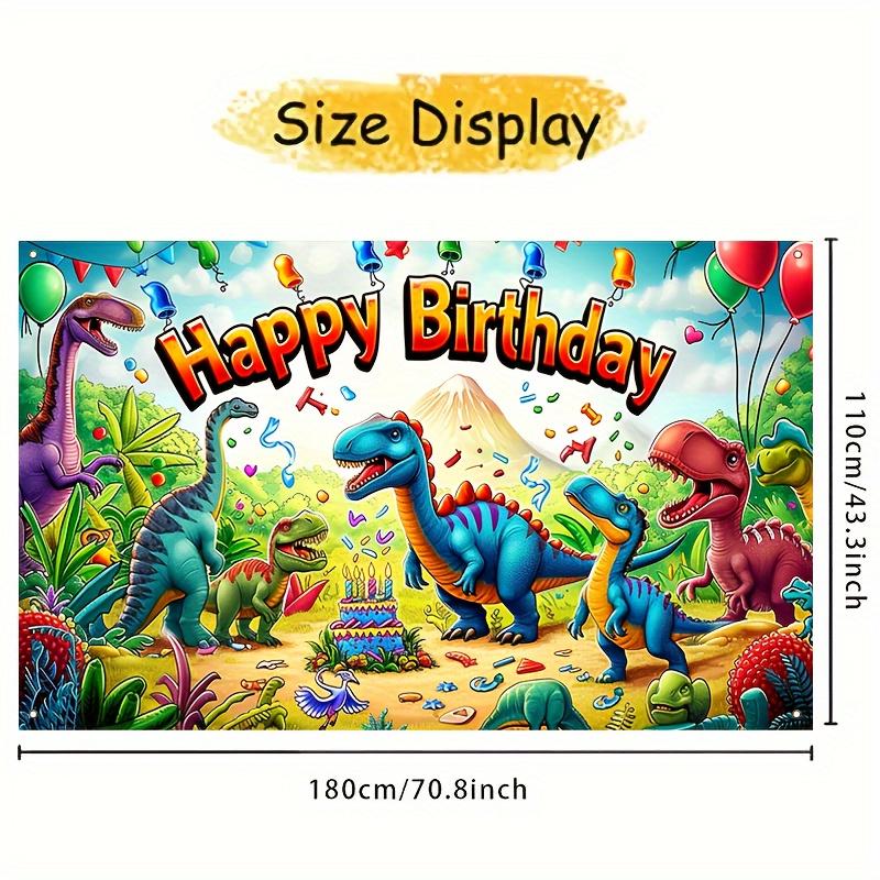 1pc, Dinosaur Cake Theme Boy's Birthday Party Banner - Decor For Enhanced Party Atmosphere, Party Supplies Birthday Supplies