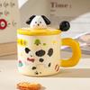 Creative Cartoon Ceramic Mug with Lid