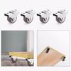 4pcs Mini Furniture Casters Easy To Install Rubber Wheel  Floor Protections for Easy  Movement Of Small Furniture