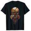 Gas Mask Zombie Skull Graphic Halloween T-Shirt. Premium Cotton Short Sleeve O-Neck Mens T Shirt New S-3XL