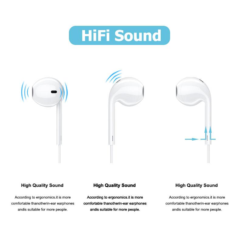 Hi-Fi Type-C с ЦАП Микрофон Наушники для iPhone 15 16 pro max Samsung Galaxy S24 Проводные наушники