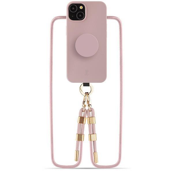 Etui do iPhone 15 Just Elegance PopGrip Różowe