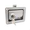 Paddle Handle Latch Tool Box Lock Flush Mount Replacement Door 4.4x3.4inch with Two Keys for