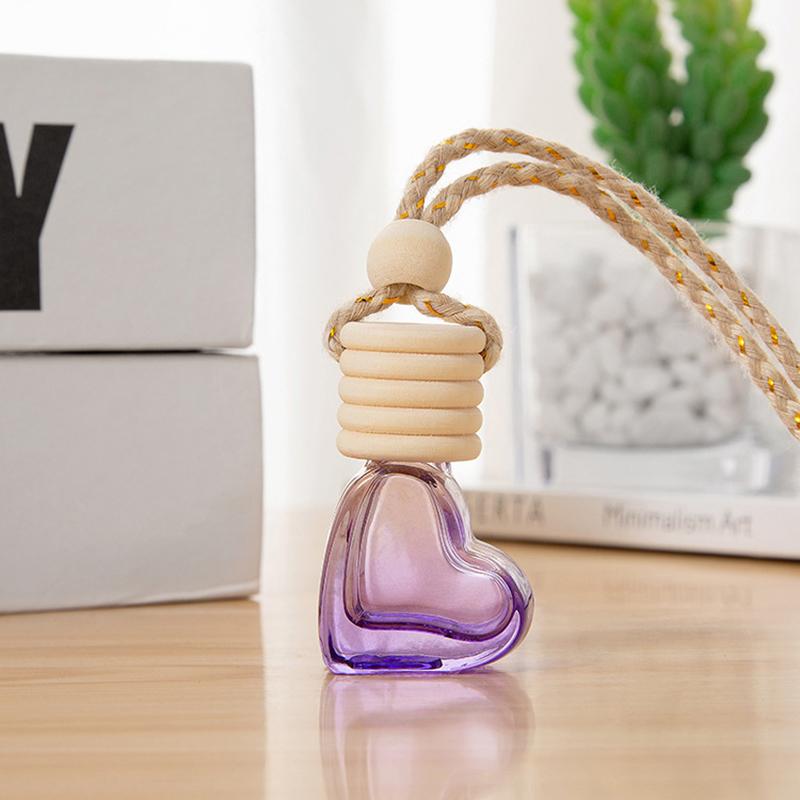 Perfume Bottle Ornament Hanging Empty Bottle Essential Oil Diffuser Fragrance Air Freshener Scent Car Interior Accessory