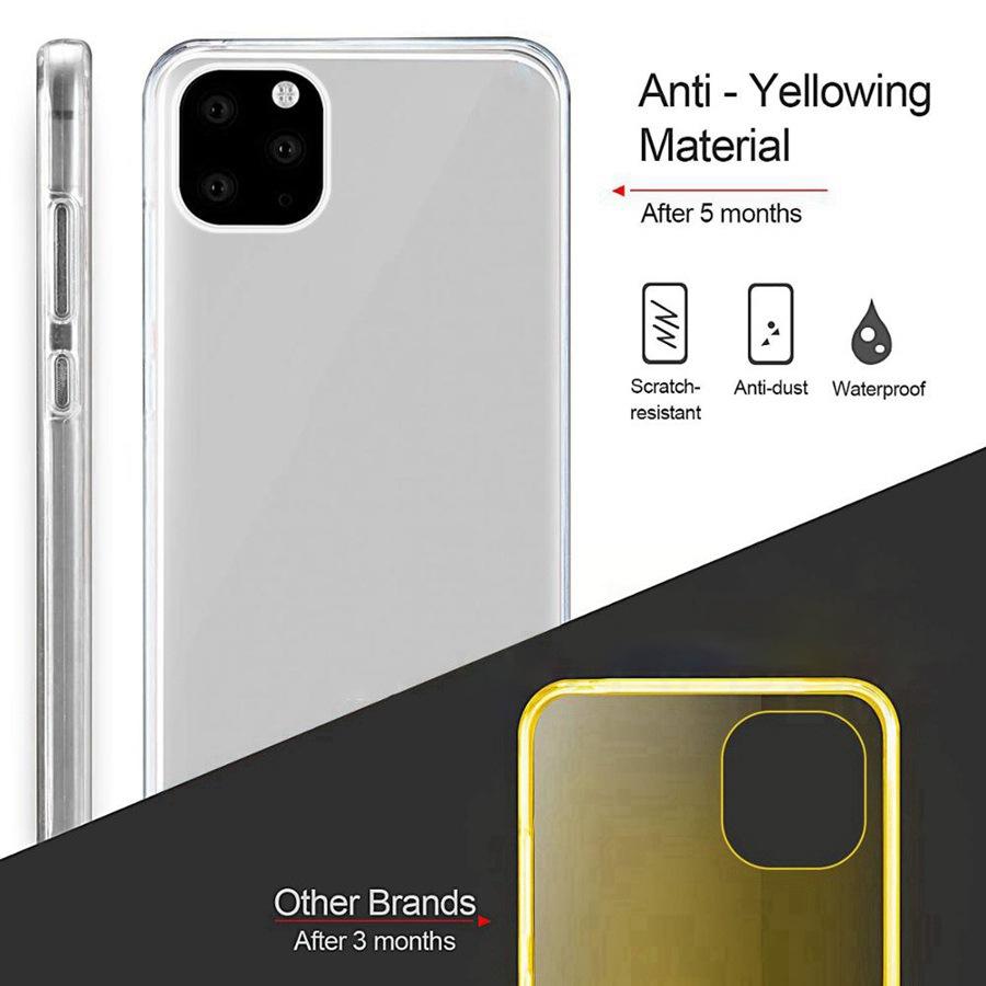 360 Full Body Cover Cases For Samsung Galaxy / Xiaomi Redmi Poco / Apple iPhone / Huawei Honor Double Sided Clear Case Covers