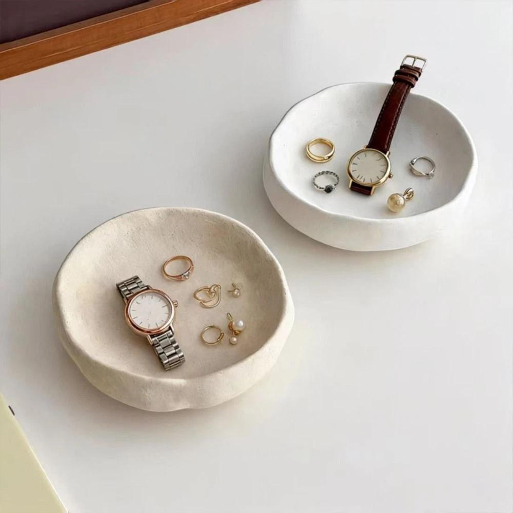 Necklace Jewelry Display Stand Rings Jewelry Display Rack Durable Ceramics Jewelry Tray Women