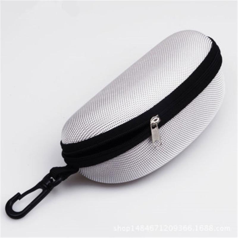 Fashion Classic Portable Zipper Eye Sunglasses Glasses Box Case Clam Shell Protector Hard Pouch