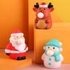 Creative Cute Christmas Extrusion Toys Cartoon Santa Claus Snowman Elk Decompression Squeeze Toys Children Christmas Gifts