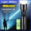 1000000LM Alloy High Power LED Flashlight Ultra Powerful Rechargeable 26650 Big Capacity Torch Portable Outdoor Camping Huntinf Lantern