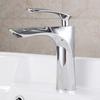 Bathroom Basin Faucet Hot and Cold Water Single Handle Brass Mixer Tap Black Water Sink Mixer Tap Chrome