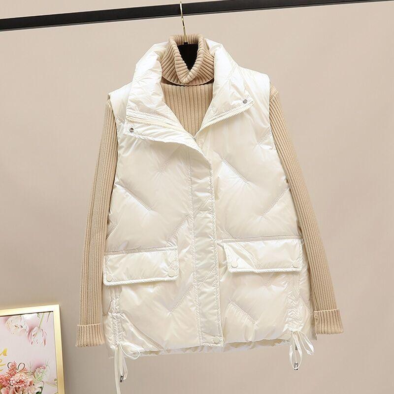 New Down Vest Women's Short Korean Version Loose Outer Wear Vest Jacket