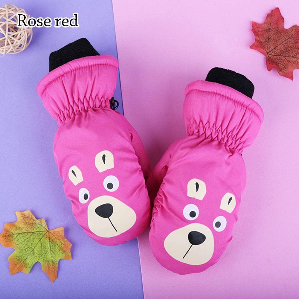 Ветрозащитные детские лыжные перчатки Нескользящие спортивные перчатки для детей 5-8 лет для мальчиков и девочек