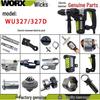 Аксессуары для ударной дрели/перфоратора Wickes WU327/327D: Ротор, Статор, Выключатель, Угольная щетка.