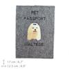 Maltese - Dog passport case, document case, gift for the traveller from the Art-Dog brand