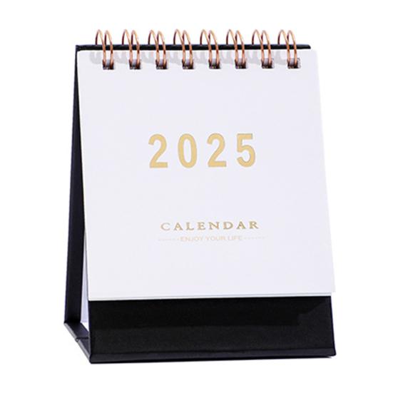 2025 Desk Calendar Annual Planner Standing Flip Calendar with Coil To-Do List Schedule Organizer Home Office School Supplies
