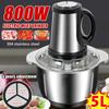 800W Electric Meat Grinder Food Mixer Blender 3 Speed Stainless Steel Electric Chopper Mincing Machine Food Processors 5L
