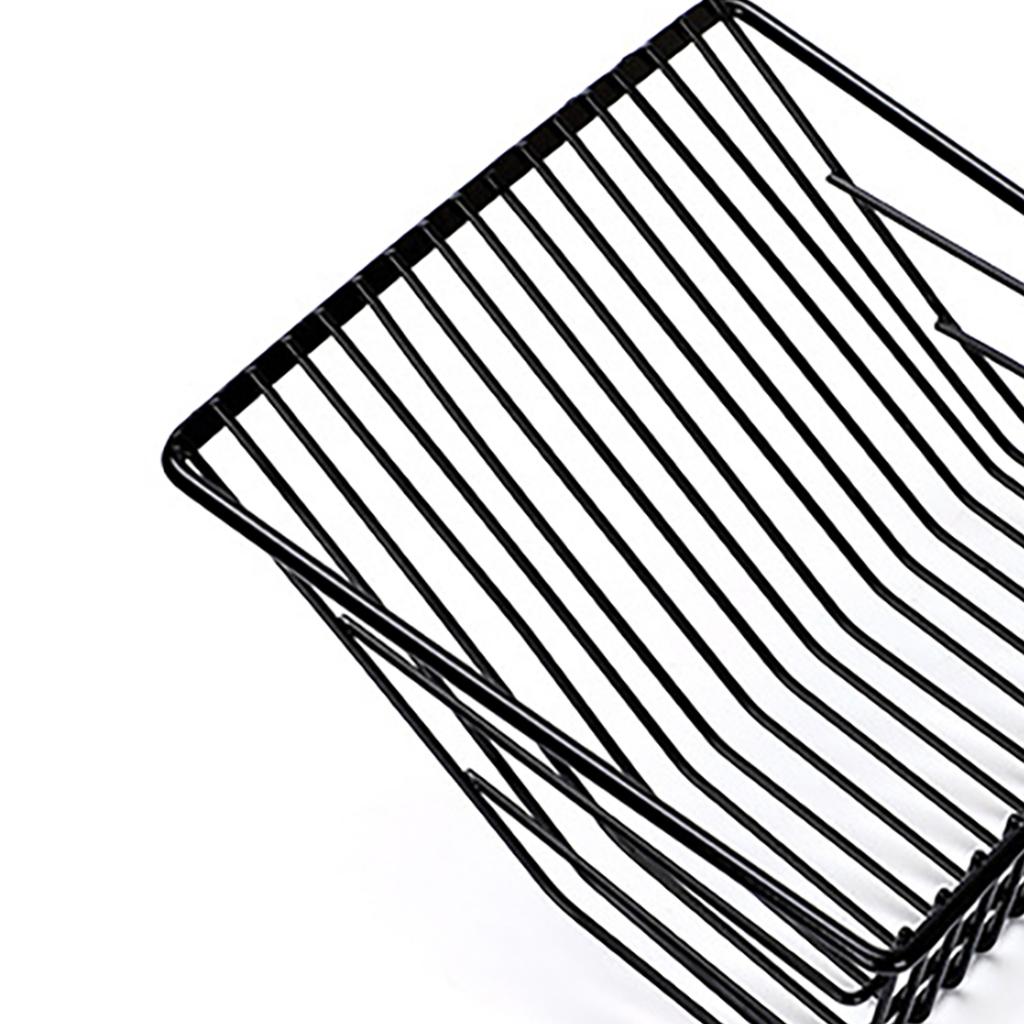 Совок для кошачьего туалета из нержавеющей стали, эргономичный, легко моющийся, мелкоячеистый совок для кошачьего туалета для мужчин