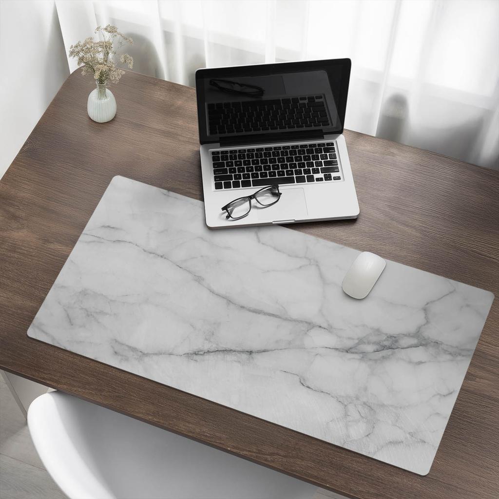 Gaming Mouse and Keyboard Pad Marble Texture 100x50 cm