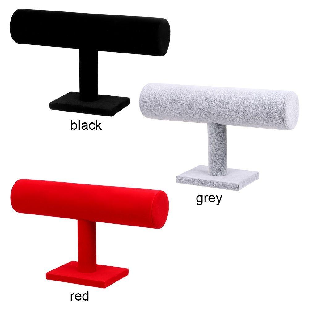 Стенд для выставки товаров Бархатная Т-образная подставка H-образный браслет для ювелирных изделий Прочный стеллаж для ювелирных изделий Ювелирные изделия