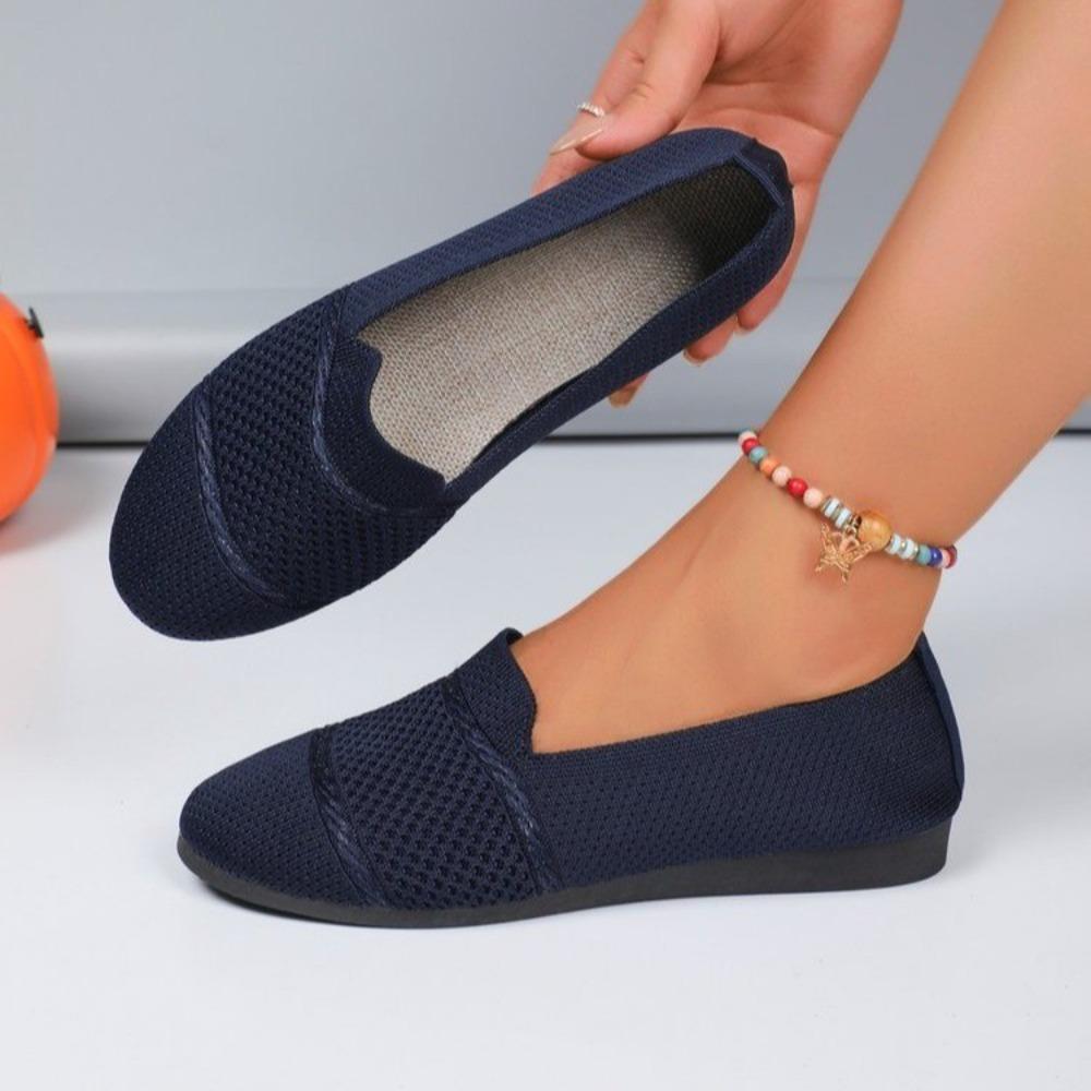 Fashion Women Flats Shoes Spring and Autumn Shallow Fashion Loafers Comfortable Breathable Mesh Sneakers Lightweight Shoes for Women