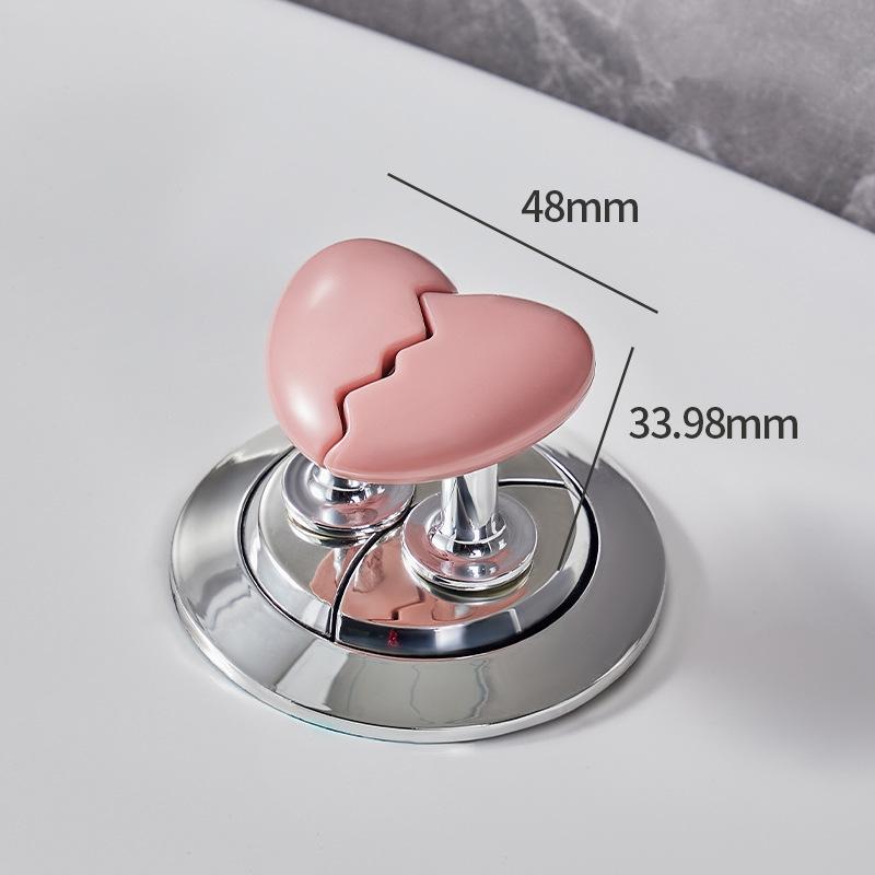 Ручка для туалета в форме сердца, кнопка для нажатия на туалет, кнопка для бачка с водой в ванной, кнопка для нажатия, аксессуары для ванной комнаты