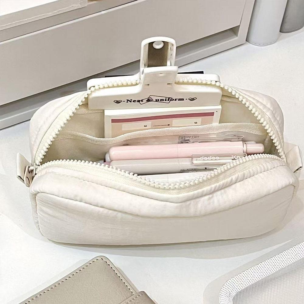 Large Capacity Pen Bag Zipper Design Stationery Organizer New Pencil Case Students