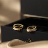 Легкие роскошные серьги-кольца из эпоксидной смолы в холодном стиле для женщин - удобные для сна