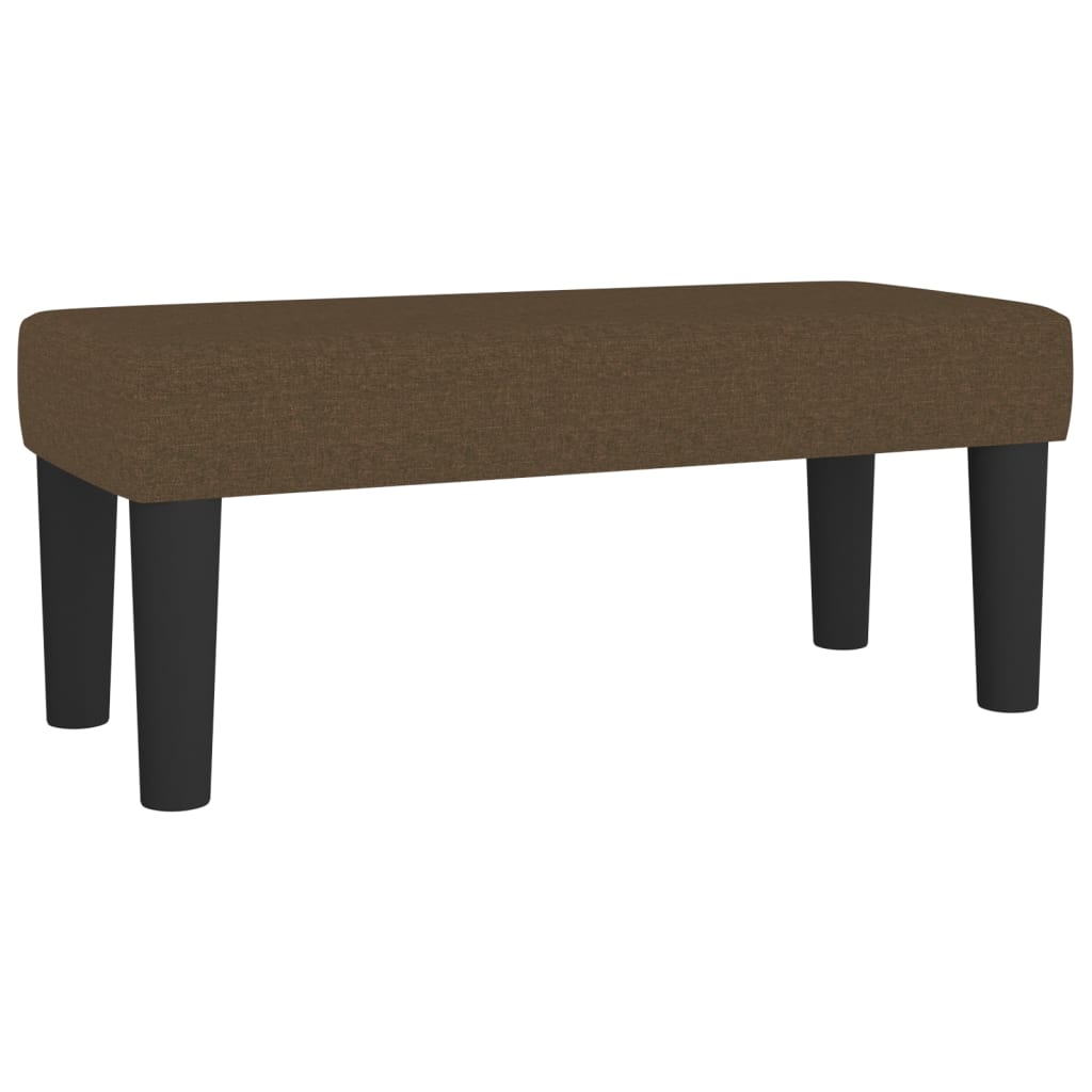 Box Spring Bed with Mattress Dark Brown 80x200 cm Fabric