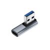 USB A Male на Type-C Female Адаптер, Двунаправленный Стерео, Изгиб Вверх/Вниз, Полнофункциональный 3.1 Мобильный Адаптер