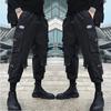 Черные брюки-карго, мужские брюки-карго в стиле хип-хоп, брюки-карго в стиле хиппи, мужские брюки-карго, уличная одежда, большие размеры с карманами, большие размеры