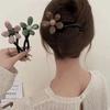 Заколка Цветок Бусина Скрученный Зажим Лягушка Пряжка Инструмент для Укладки Волос Зажим для Пряди Аксессуары для Волос Заколка Зажим для Хвоста Женщины